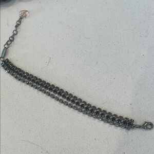 Elegant Black and Silver Bracelet